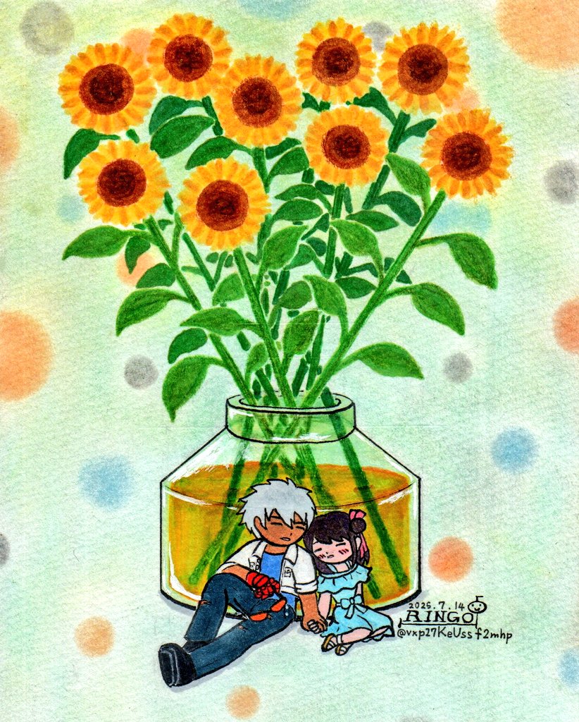 vxp27KeUssf2mhp's tweet photo. 過去のイラスト再投稿
"KOFG"より K'ゆか
夏になると「NEVER FORGET」が聞きたくなる…🌻 https://t.co/ECNTOVxR91