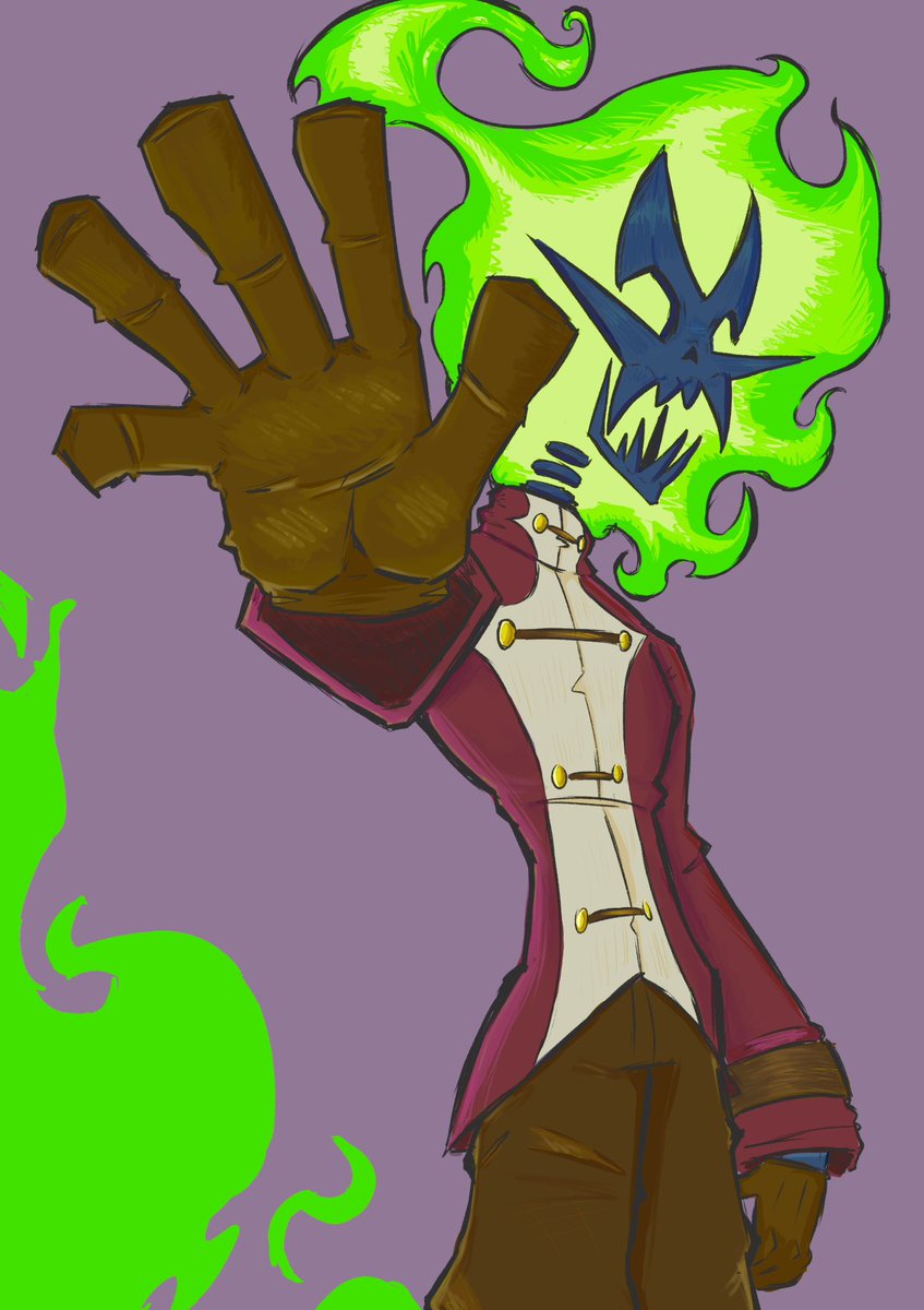 plagued4ever's tweet photo. He got called a ghost rider clone https://t.co/CordrLsTbx