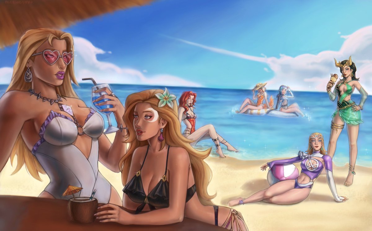 PaleBlood_Shark's tweet photo. My submission for @neo_jpeg 's art contest💕 
The women of marvel rivals 💞
.
#MarvelRivals #RivalsCreation #RivalsSummer https://t.co/ze5D0GNCuT