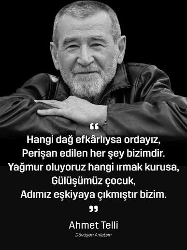 Peopleslaw_int's tweet photo. Onun dizeleriyle sıyrılıp geldik 12 Eylül karanlığından. Serüvenciler düşerken yollara onun dizelerini koydular çıkınlarına tayın niyetine. Hüznümüz isyan oldu onun dizeleriyle. Ve dövüşenler onun dizelerini anlatacak bizden sonra gelenlere...
Güle güle Ahmet Telli... https://t.co/QCPExxhkUf