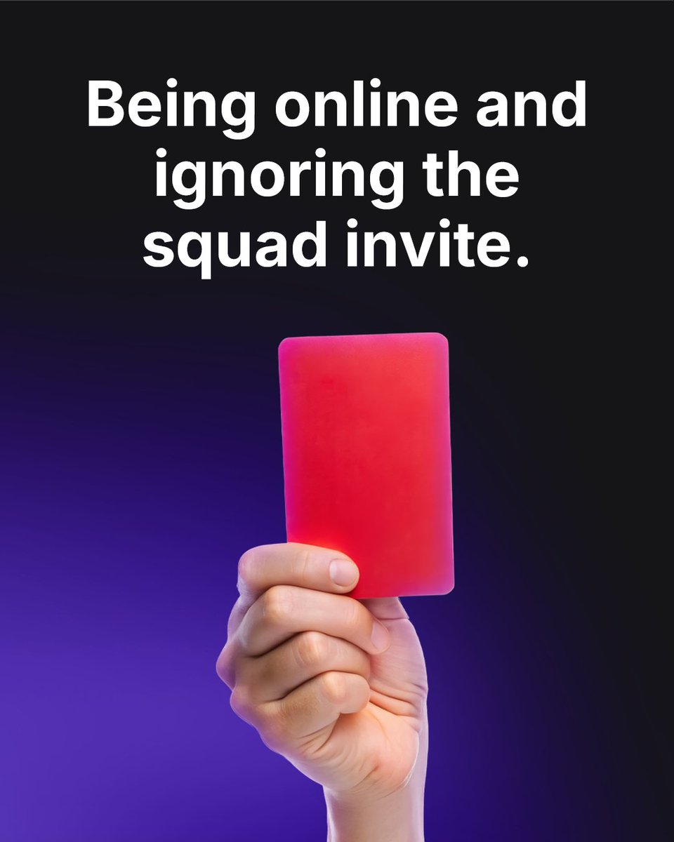 Dell_IN's tweet photo. 🟥 Red card. No debate.

What's one gaming opinion, habit, or excuse that deserves an instant ejection? https://t.co/5dJOZi9nje