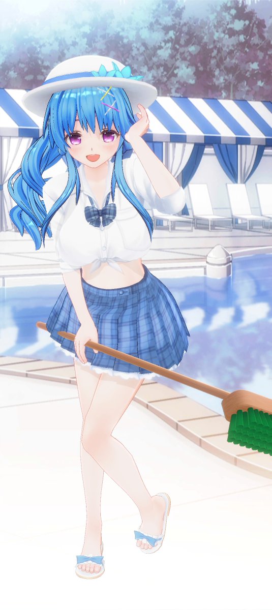 water_raphael's tweet photo. ラファエル「プールをお掃除します♡」
夏に向けて学校のプールをデッキブラシを持ってお掃除するラファエルでした😉
前結び制服セット・・もともとギャルさんっぽい制服もラファエルが来たら清楚な感じに☺
#カスタムキャスト #ラファエル #モンスト https://t.co/ACBjCUl0U7