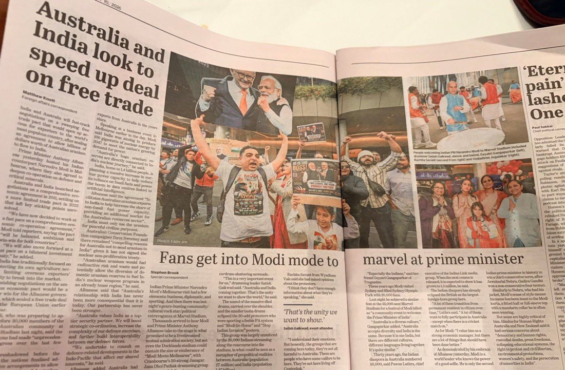 FabulasGuy's tweet photo. Congress’s official spokesperson, once again.

Now he’s posting AI-generated newspaper clippings.

Just two days ago, he shared a video of an Australian woman minister with a cheap, misleading caption.

The standards keep falling day by day. https://t.co/aC22yhbB5s