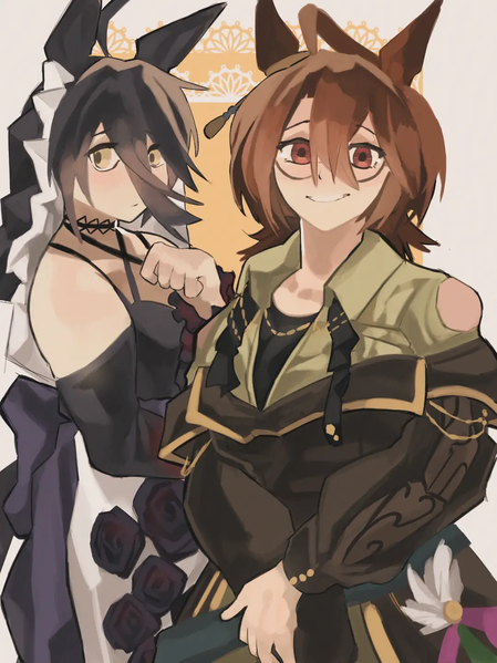 Frankis_ko's tweet photo. tachy &amp; cafe

#umamusume #agnestachyon #manhattancafe https://t.co/LEngwJYfft