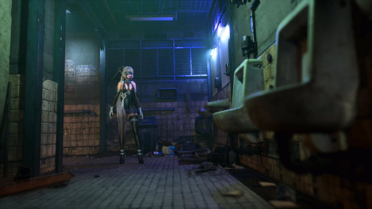 be1ofusmichael's tweet photo. I’m replaying “Stellar Blade” and this restroom in Matrix 11 felt very Silent Hill 2-ish. Gonna go back for some more photos. https://t.co/ssoRGhyb3T