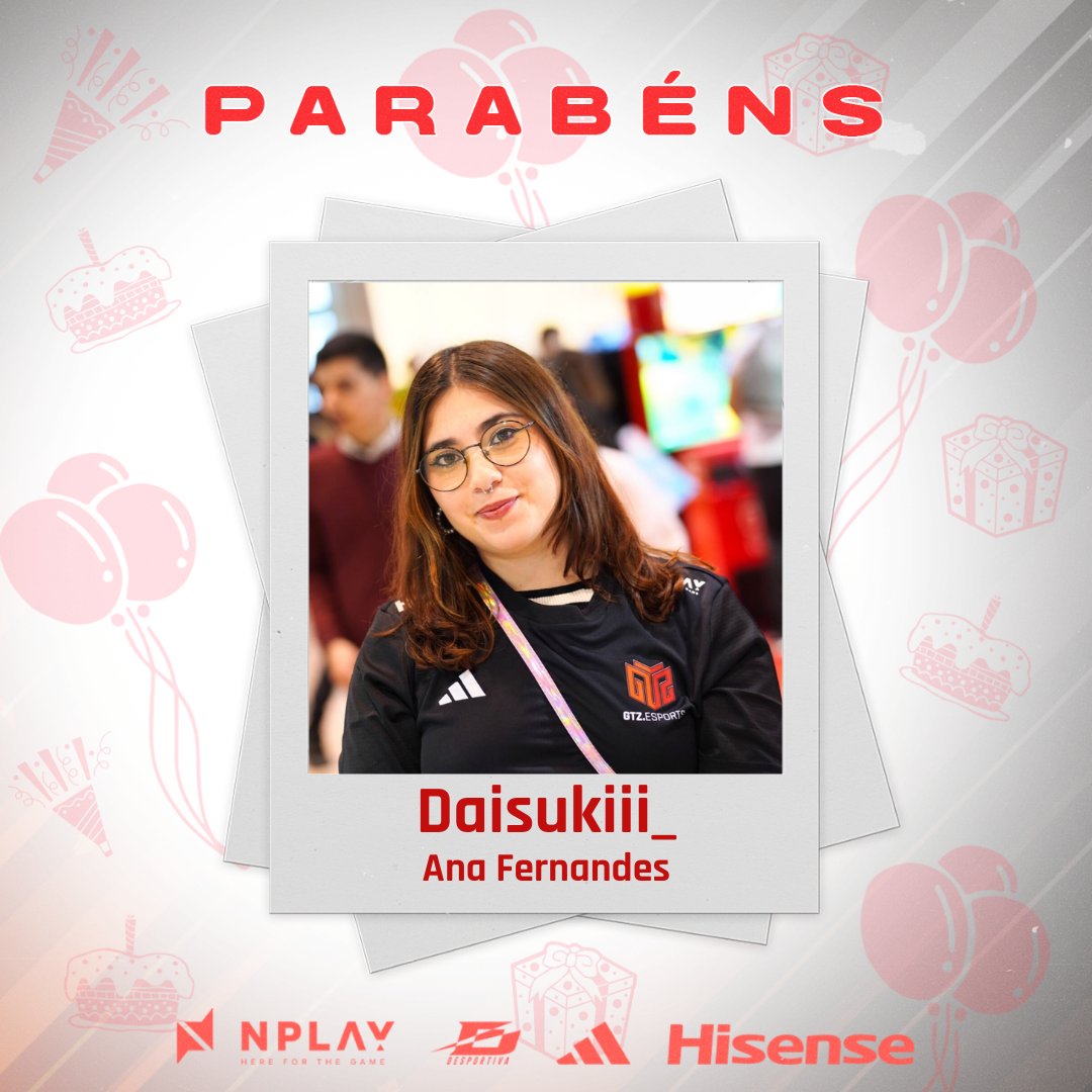 GTZEsports's tweet photo. Os @GTZEsports e todos os seus membros desejam um feliz aniversário à sua Streamer e criadora de conteúdo Ana "Daisukiii_ " Fernandes 🎉🎉
Parabéns @_daisuki_x 👏
Continuação de um excelente dia, muita saúde e muito sucesso 🥂
#RespectAllFearNone #happybirthdaytoyou https://t.co/C60ZyGIT4D