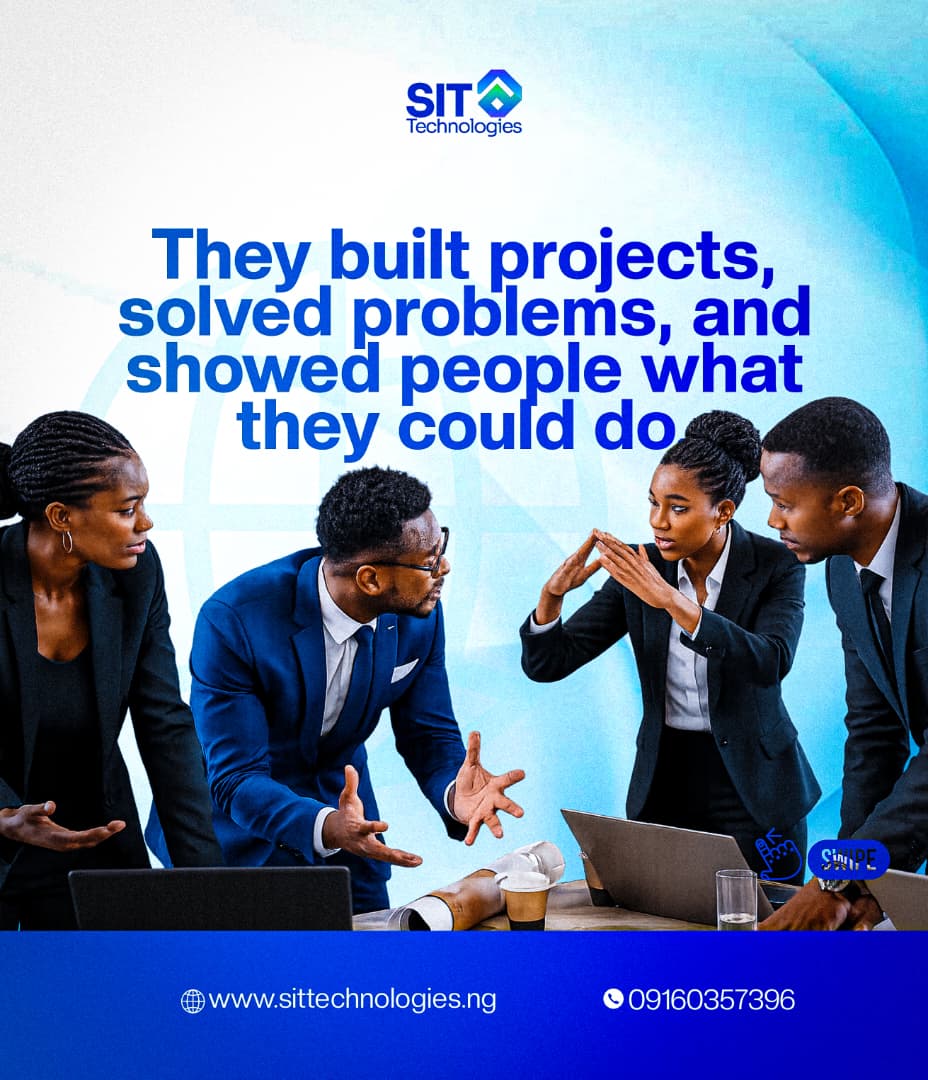 sittechng's tweet photo. You have the skills, now start building a small project and share it with the public, that's the best way to show your expertise.

 #tech #digitalskills #sittechnologies https://t.co/z0pL5PxEkS