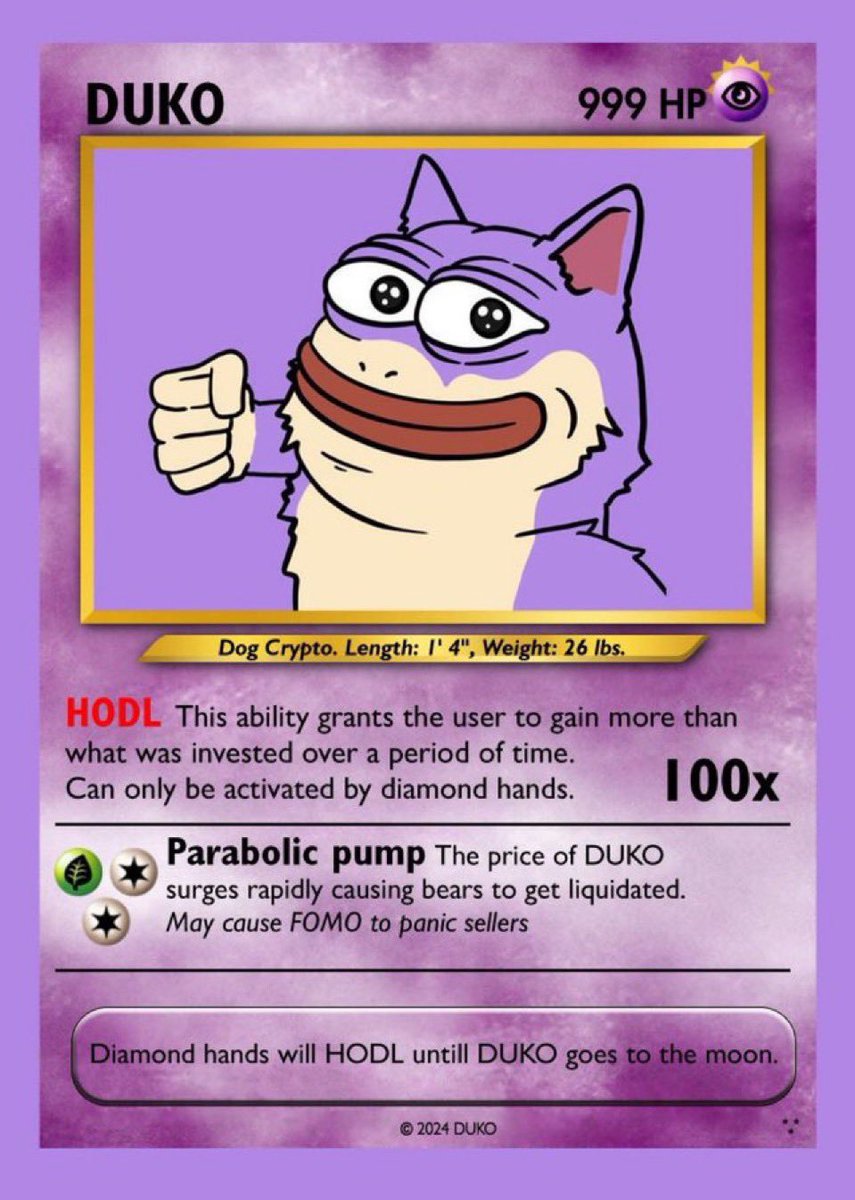 Foyturnt's tweet photo. The come back of some Memecoins will be insane. When it rains on $DUKO community, don't say I didn't warn you. 

HLptm5e6rTgh4EKgDpYFrnRHbjpkMyVdEeREEa2G7rf9

@dukocoin 💜🐶 https://t.co/22Va8t7wjl