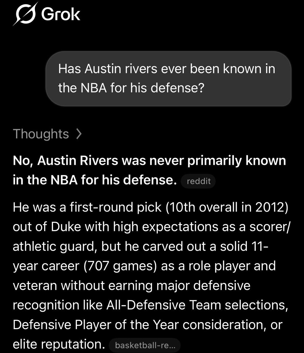 jpitts985's tweet photo. @The2ndCheyenne @Sheridanblog @Ballislife @WillDespart @AustinRivers25 I’ve watched the NBA long before Austin ever entered the league and well after he was out that mf, but still, I double checked. https://t.co/FHsgbn662I
