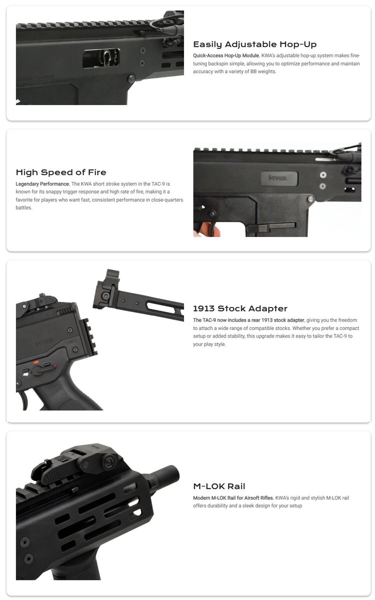 octagonairsoft's tweet photo. [New Arrival]

KWA New Product: TAC-9 GBB SMG, new release product after PMX 😍 https://t.co/qup6yv74LC
