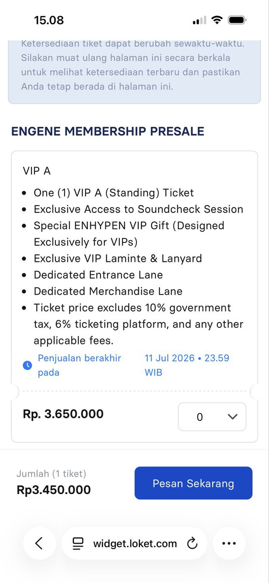 avrobats's tweet photo. halo ada yang masih mau VIP A ga? udah masuk nih, tinggal isi data pribadi. pake membership engene dari aku. sini buruan dm sekarang  fee 200

tags; wts wtb tiket ENHYPEN WORLD TOUR 'BLOOD SAGA' IN JAKARTA https://t.co/NXUPJ2UxHG