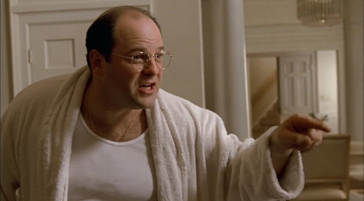 McKean_enjoyer's tweet photo. In this house George Costanza is a hero, end of story! https://t.co/D37MuU3CQk
