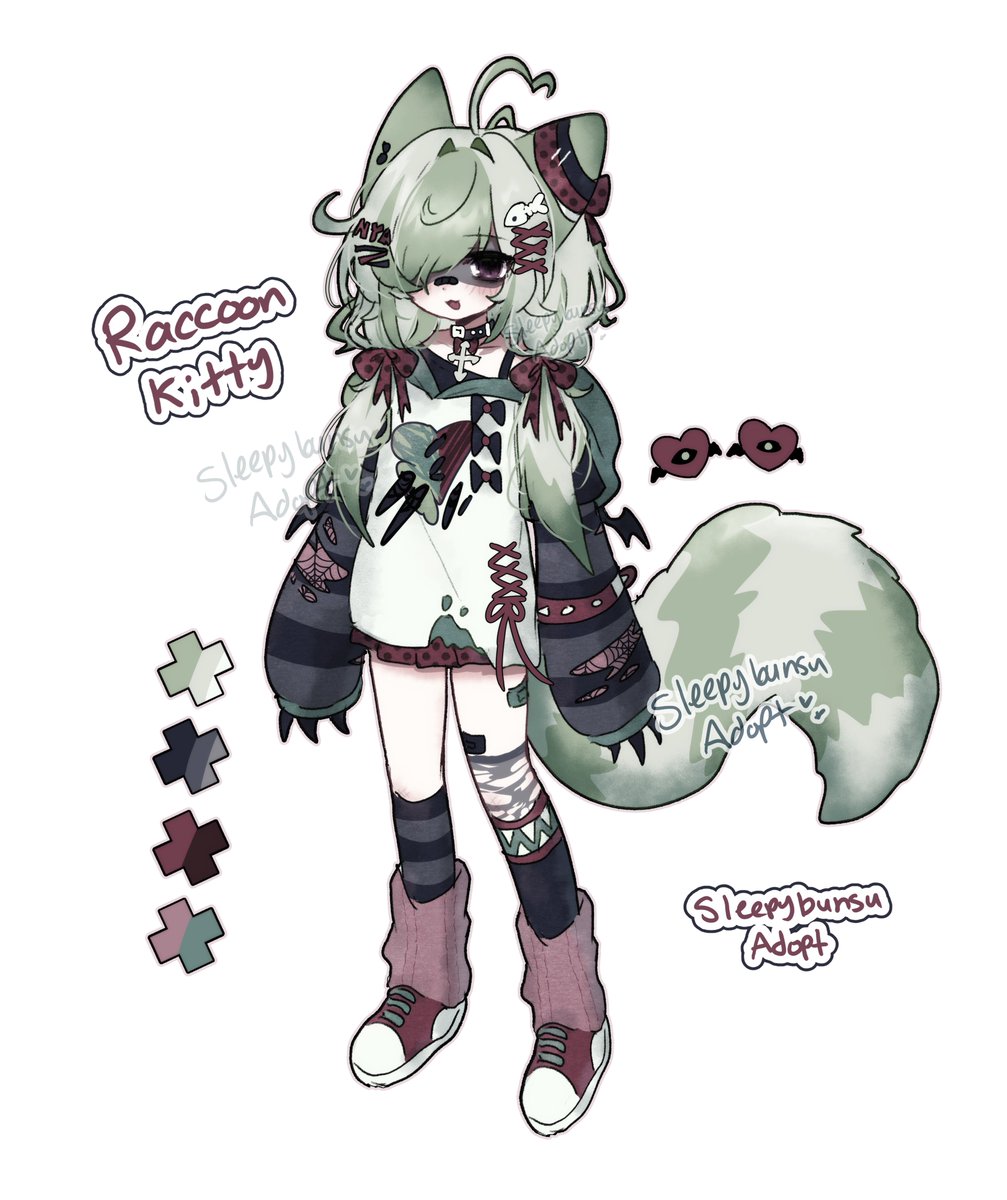 Sleepybunsu's tweet photo. 💚🖤 Raccoon Kitty Adoptable 🖤💚

🔁 is appreciated

Adopt this cutie here ⬇️ https://t.co/V7L48y1rzX