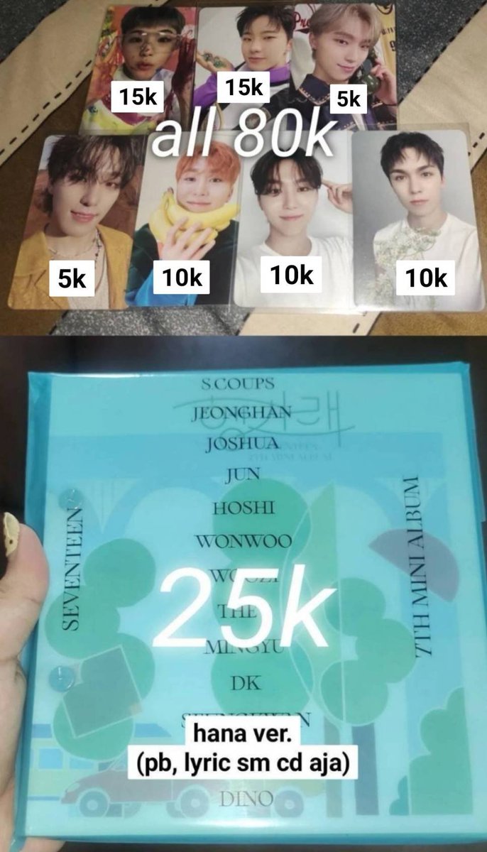 itslvandra's tweet photo. #wts clearance sell aab seventeen (pc, album, ls svt caratbong v3 anniv) *stopcoll

• take all 700k (dapet semua yg di pict)

📍semarang, jawa tengah (*kalo se dom bs cod an yah)
‼️exc pack &amp; adm oren

‼️DM ke @ureonninoona
please @ after dm

tag preloved lightstick anniversary https://t.co/Uiyfy4hoiL