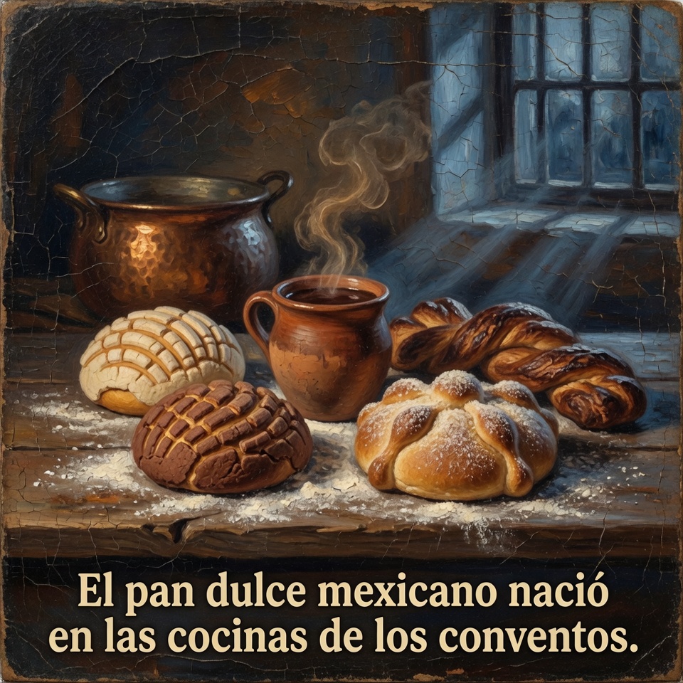 DonPorfirioDiaz's tweet photo. Hoy es el Día del Panadero en buena parte del sur de México, y les tengo un dato que a mí me obsesiona.

El pan dulce que se comieron en su casa esta mañana tiene un árbol genealógico larguísimo. El trigo lo trajeron los españoles en el siglo dieciséis, sí, pero fueron las cocinas de los conventos las que convirtieron ese trigo en un universo. Las monjas, encerradas, con tiempo, con disciplina y con una despensa, se pusieron a experimentar. De ahí salieron cientos de recetas de dulces y panes que hoy nos parecen eternos.

Después, en el siglo diecinueve, llegaron los panaderos franceses con sus técnicas, y el pan mexicano se volvió lo que es: una de las tradiciones panaderas más ricas y creativas del planeta. La concha, con su costra de azúcar como caparazón, no existe en ningún otro país. Es nuestra.

Yo soy sommelier, y con mi esposo Andoni hacemos las Cenas con historia, donde cocinamos lo que comían los muertos. Y les juro que no hay archivo que te acerque más a Sor Juana que probar un dulce hecho con su receta. La historia también entra por la boca.

¿Cuál es su pan de la panadería? Sean honestos, y sin miedo. Yo defiendo la concha de vainilla hasta la muerte.