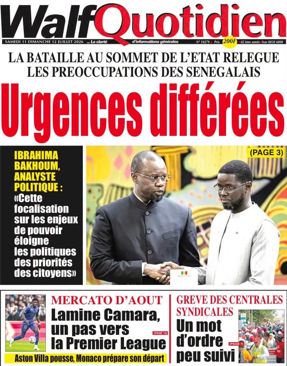Mo_Njaay's tweet photo. #Dakar,#WalfQuotidien,#LobsSn,#SourceA,#SoleilSports https://t.co/Mm5Kp0GSvE