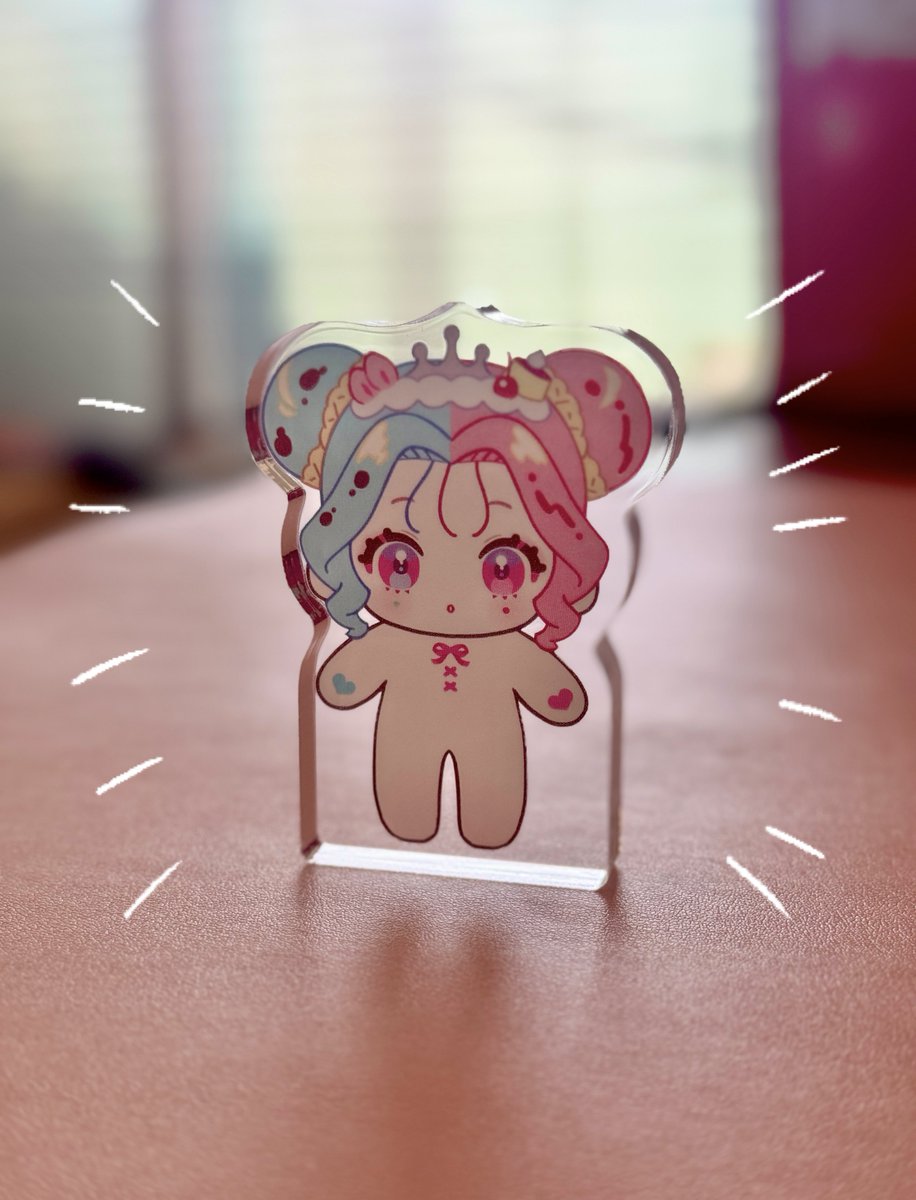 アクリルブロックえふみ誕生🎉👶 🩵「うまれた！」🩷「なかま