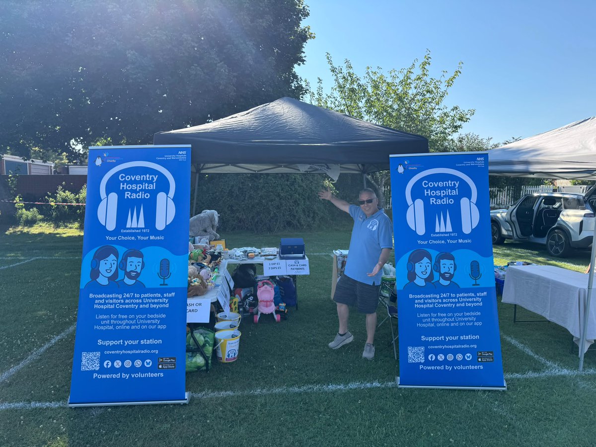 Covhosradio's tweet photo. We are all ready for you to win some prizes on our Tombola and a chance to meet the team! https://t.co/WA6ePzwSI7