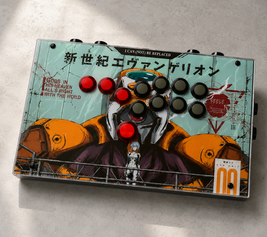FightBoxArcade_'s tweet photo. EVA UNIT-00 reporting for battle. 🟠🤖
Custom artwork provided by one of our players. 🔥
FightBox K1 ready. ⚔️
Would you pilot this into battle? 👀
#FightStick #ArcadeStick #FGC #FightBoxK1 #Evangelion #エヴァンゲリオン https://t.co/witfcE5t3k