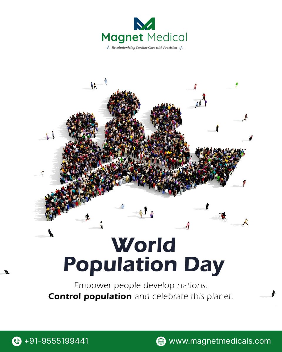 MacvicMagnet's tweet photo. 🌍 World Population Day | Building a Healthier Future Together

On World Population Day, Magnet Medical reaffirms its commitment to advancing healthcare through innovation, precision, and quality medical devices.

📞 +91-9555199441
🌐 https://t.co/rHk8mo1WLr

#WorldPopulationDay https://t.co/PMe5hQ59Gj