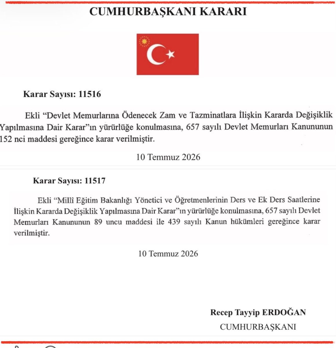 celaleddin_gul's tweet photo. TASARRUF TEDBİRLERİ SADECE DİYANET PERSONELİNE Mİ VAR?

Resmî Gazete'de yayımlanan son Cumhurbaşkanı Kararı ile Milli Eğitim Bakanlığı personeline yönelik yeni ek ders ve ücret düzenlemeleri hayata geçirilmiştir. Eğitim çalışanlarının haklarının geliştirilmesini elbette destekliyoruz. Ancak burada cevabı verilmesi gereken önemli bir soru vardır:

Tasarruf tedbirleri sadece Diyanet İşleri Başkanlığı personeli için mi uygulanmaktadır?

Aylarca "kamuda tasarruf" denilerek taleplerimiz ötelenirken, vekil imam hatiplerin, vekil müezzin kayyımların ve geçici Kur'an kursu öğreticilerinin insanca yaşamaya yetmeyen ücretlerinde kayda değer bir iyileştirme yapılmamıştır. Vatandaşın en zor günlerinde fedakârca görev yapan Diyanet çalışanlarımızın feryadı duyulmazken, diğer kurumlarda yeni mali düzenlemelerin yapılabilmesi kamu vicdanında haklı soru işaretleri oluşturmaktadır.

Daha da düşündürücü olan ise, Diyanet çalışanlarının yıllardır yetki verdiği DİYANET-SEN'in bu konuda ortaya koyduğu etkisiz ve sonuçsuz tablodur. Yetkiyi alanların sorumluluğu da vardır. Çalışanların beklentilerine cevap veremeyen, sorunları çözemeyen ve talepleri sonuçlandıramayan sendikal anlayışın sorgulanması artık kaçınılmazdır.

Mil-Diyanet Sen olarak soruyoruz; Din hizmeti verenler devlet memuru değil mi? Toplumun manevi hayatına rehberlik eden Diyanet personeli neden sürekli görmezden geliniyor? Bir kurumun çalışanları için yapılan iyileştirmeler diğer kurumların çalışanlarından neden esirgeniyor?

Kamu çalışanları arasında ayrımcılık yapılmamalı, Diyanet camiasının yıllardır beklediği mali ve özlük hakları iyileştirmeleri de bir an önce hayata geçirilmelidir. Adalet, bütün kamu görevlileri için adalet olmalıdır.

Mil-Diyanet Sen
Genel Merkezi
#diyanet
@DIBSafiArpagus 
@memetsimsek