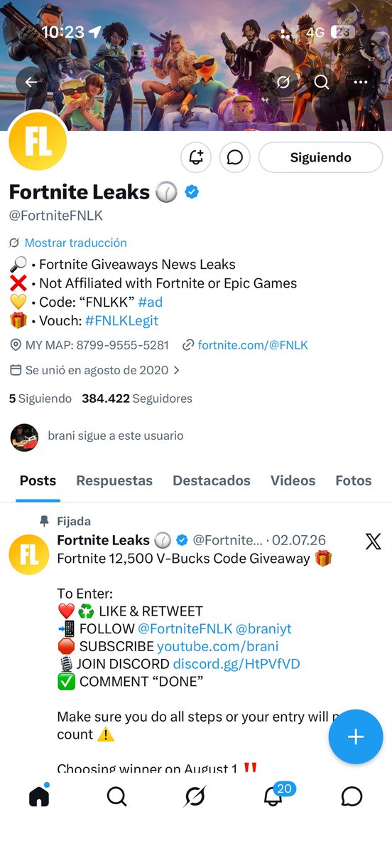 francipeluso's tweet photo. @FortniteFNLK @braniyt DONE 🙆🏻‍♀️ https://t.co/dtTNJ2ik2m