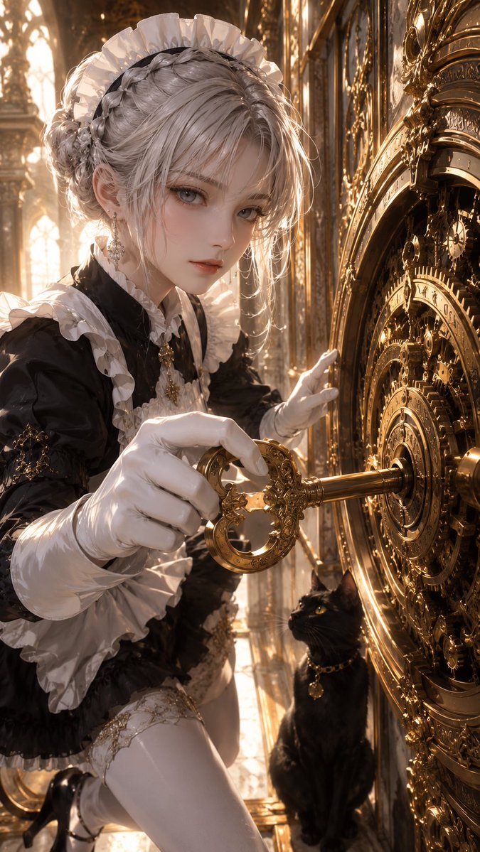オーダーメイド　くー様の専用ページ メイド曜 企画参加させて頂きます🙇 機械仕掛けの扉を開けるメイド様