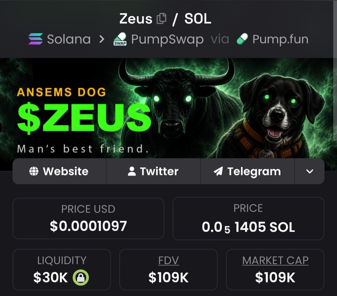 Masterxiao1000x's tweet photo. If you haven’t bought $ZEUS yet, this is your moment, I’m giving you a strong entry point today. Don’t miss it. 🚀

8mTu8AW8co1QzHHRnvVZnknUaRsEmxdhjCTCJFeZpump https://t.co/pE4aAH9ZA1