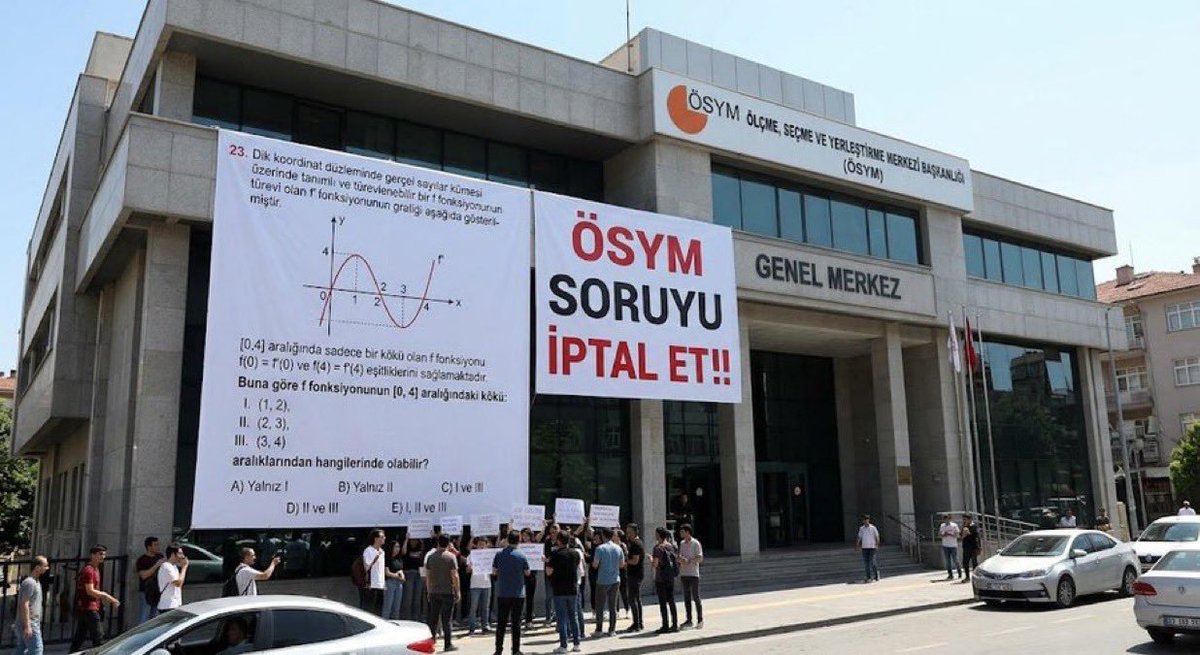 Qazcto7's tweet photo. Doğrudur, özellikle AYT MAT 23. Soruda lise öğrencilerine üniversite seviyesinde kalkülüs sorarak üzerimizde yaptığınız bilimsel deneyler çok başarılı!
#ösym #YÖK #aytmat #ayt2026 #yks2026 @OSYMbaskanligi @tcmeb @iletisim @Yusuf__Tekin @TC_icisleri https://t.co/Gl4egDOq4J