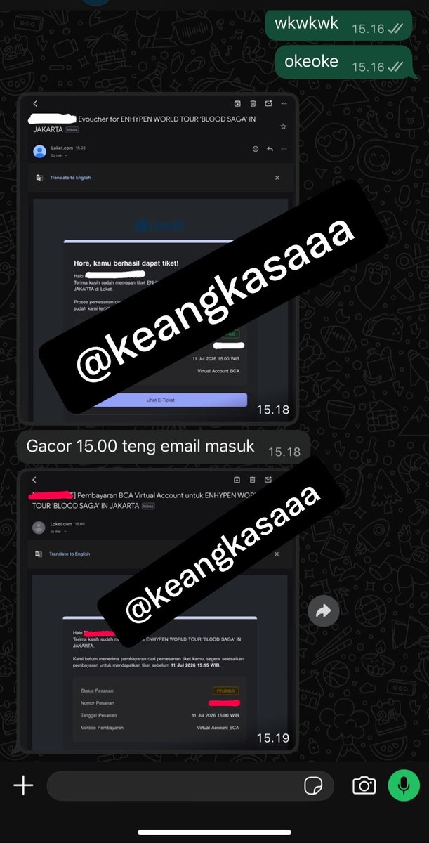 keangkasaa's tweet photo. Open request war tiket apapun itu
#TicketSale #kpop #enhypen #bts https://t.co/SNbpReF8Ri