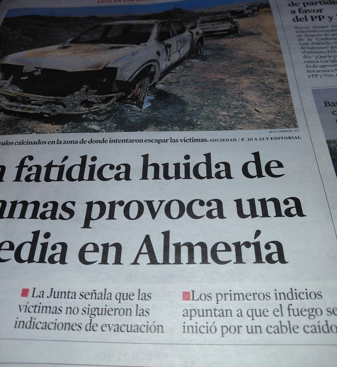 Tabarnia_BCN's tweet photo. A ver si lo entiendo...
¿En el incendio de Los Gallardos, las víctimas no siguieron las indicaciones de las autoridades, el incendio lo provocó un cable de Red Eléctrica de España, y el Hijo de Fruta de Óscar Puente está utilizando a las víctimas para atacar al PP?
¿Es así? https://t.co/RYmxcCf0zk