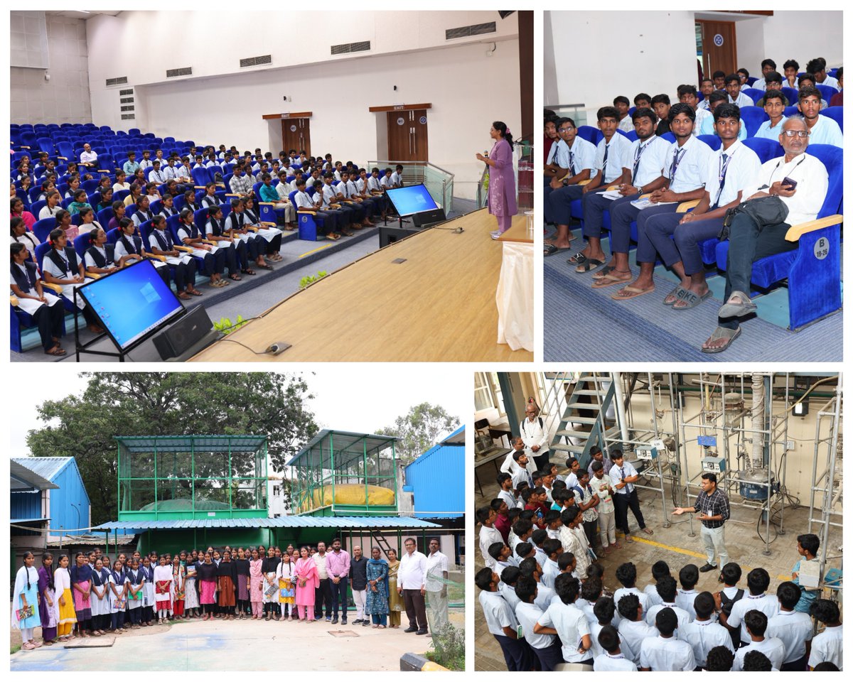 csiriict's tweet photo. Around 160 students, along with faculty members from PM SHRI SCHOOL JAWAHAR NAVODAYA VIDYALAYA, Nagarkurnool, visited CSIR–IICT. 

@CSIR_IND @IndiaDST 
#csiriict #scienceoutreach #InspiringYoungMinds #STEMLearning #YoungInnovators https://t.co/qoTCUlROxJ