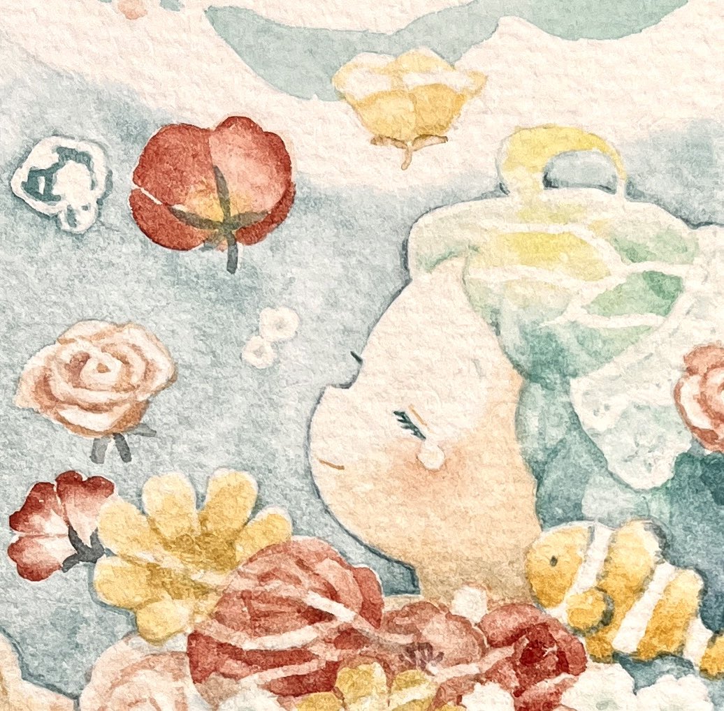 makichuko's tweet photo. 良い絵が描けました!
メインディッシュの大きめ作品ふたつは完成☺️
#ARTsLABo https://t.co/zqUbUArXqe