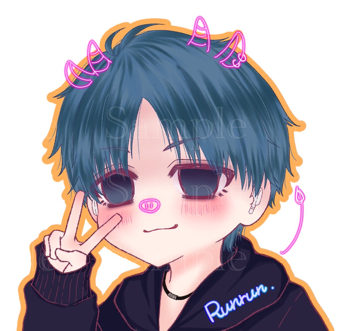 ymd_nyoki's tweet photo. NEWアイコン✨

配信しながら描いたやつ完成✨️
るんるん、しんれい長時間いてくれてありがとうだよ(*  ˊ꒳ˋ*)♡

もやし王も黒虎さんもきてくれて嬉しかった✌️✌️

イラスト少しずつまた描いていく予定♡ https://t.co/JuwDodUMVu