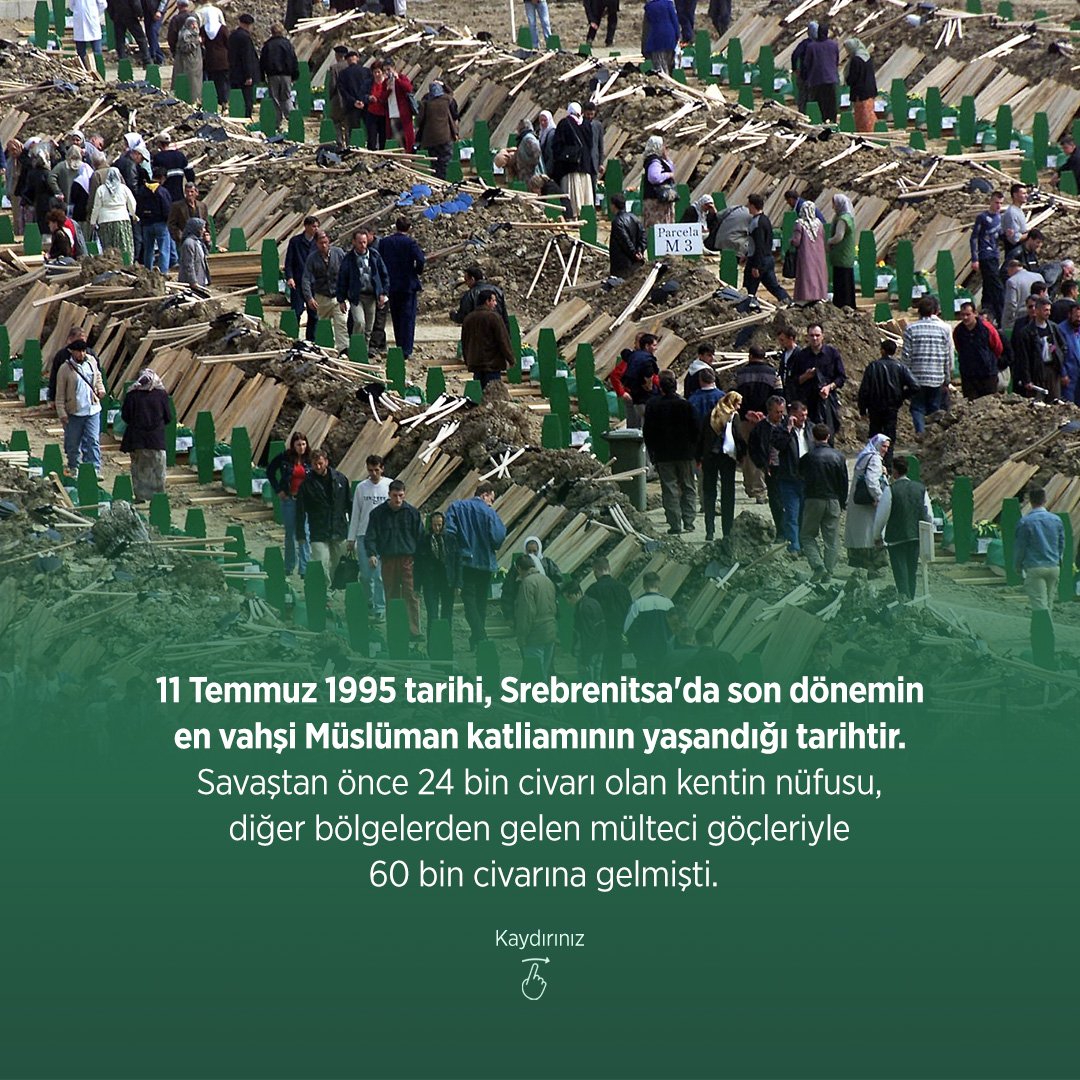 furkanhareketi's tweet photo. 📆 Tarihte Bugün

 11 Temmuz 1995 | Srebrenitsa Katliamı https://t.co/3gZGTnRRuA