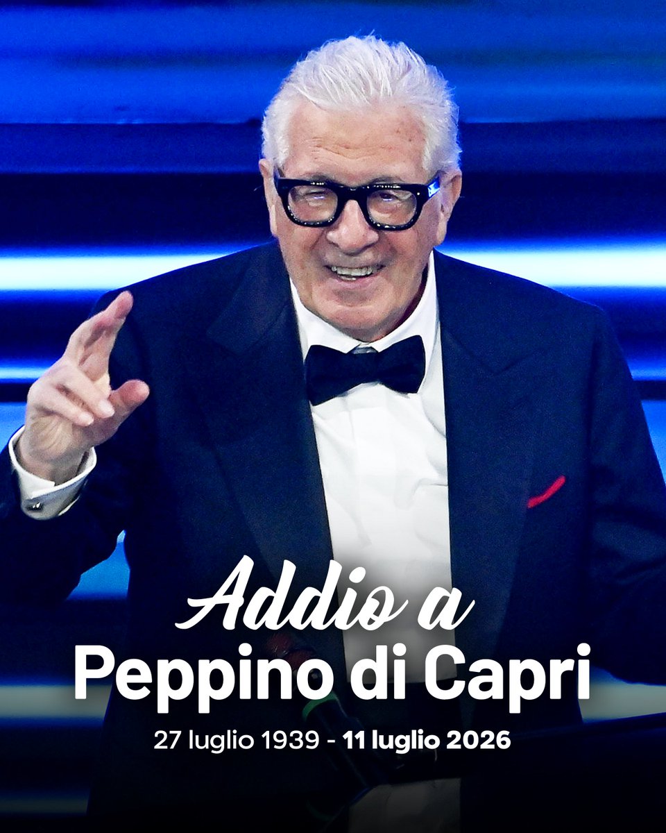 matteosalvinimi's tweet photo. Addio a Peppino di Capri. Ci lascia un protagonista assoluto della musica italiana, capace di emozionare intere generazioni. Le sue canzoni resteranno per sempre. Un pensiero commosso ai suoi familiari e a quanti gli hanno voluto bene. https://t.co/ejZtSzWhWa