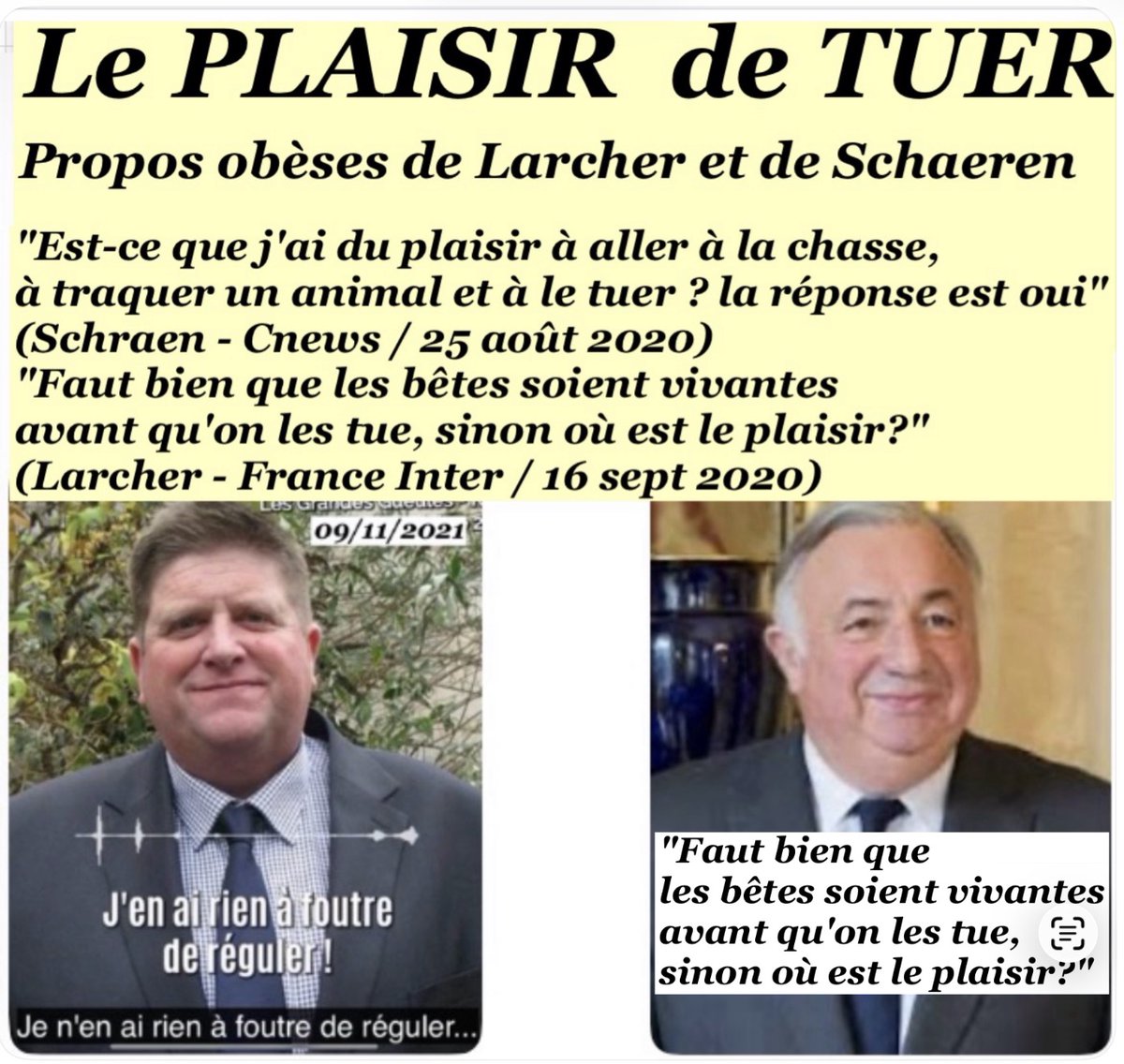 MarysePlanel's tweet photo. @AdeaClaude 👏👏👏 il est temps que soit condamné "le plaisir de  tuer" qui gangrène notre époque et touche aussi bien les  animaux que les humains.. https://t.co/0PeqJWdiqb