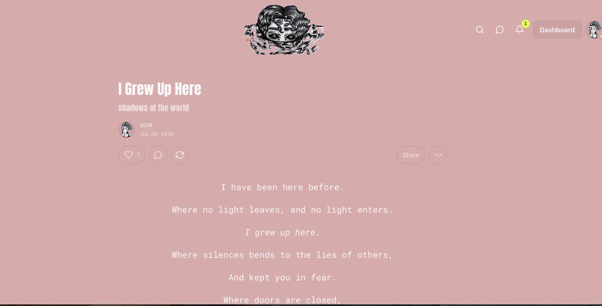 ScIN_ART_STUDIO's tweet photo. https://t.co/3fkDvGW96M   #WRITER #POETRY #SCIN #builtfromchaos #newrelease #EMDR  #scinartstudio #therapyinwriting #community #support #supportive  #substack #AuthorCommunity #ReadingCommunity #ShamelessSelfPromo #WritingCommunity #MustRead https://t.co/Fim8bRIg3P