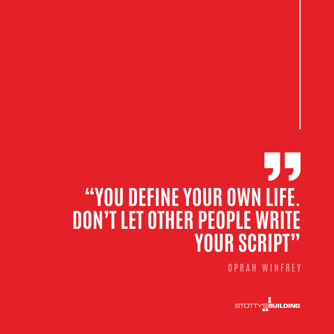 stottysbuilding's tweet photo. “You define your own life. Don’t let other people write your script.” — Oprah Winfrey

A reminder that every great build starts with a vision — and the confidence to bring it to life.

#StottysBuilding #QuoteOfTheDay #Inspiration #BuildYourFuture https://t.co/LkcR9icVJ5