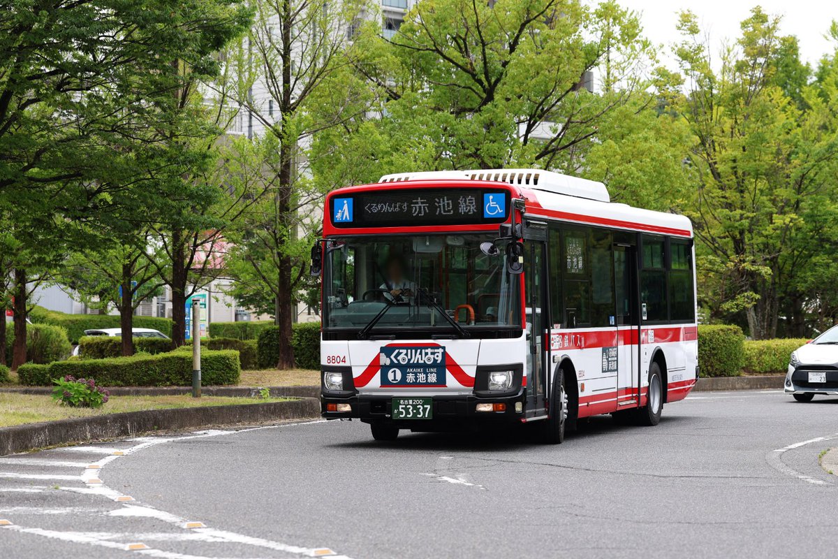 HatoAegis's tweet photo. 名鉄バス
8804(名古屋) 2KG-KR290J3
名古屋200 か5337(←三河200 か1228)

元かりまる専用車の8804が名鉄カラーにお色直しされ、知立から名古屋に転属しました https://t.co/I7CTJSFc1v
