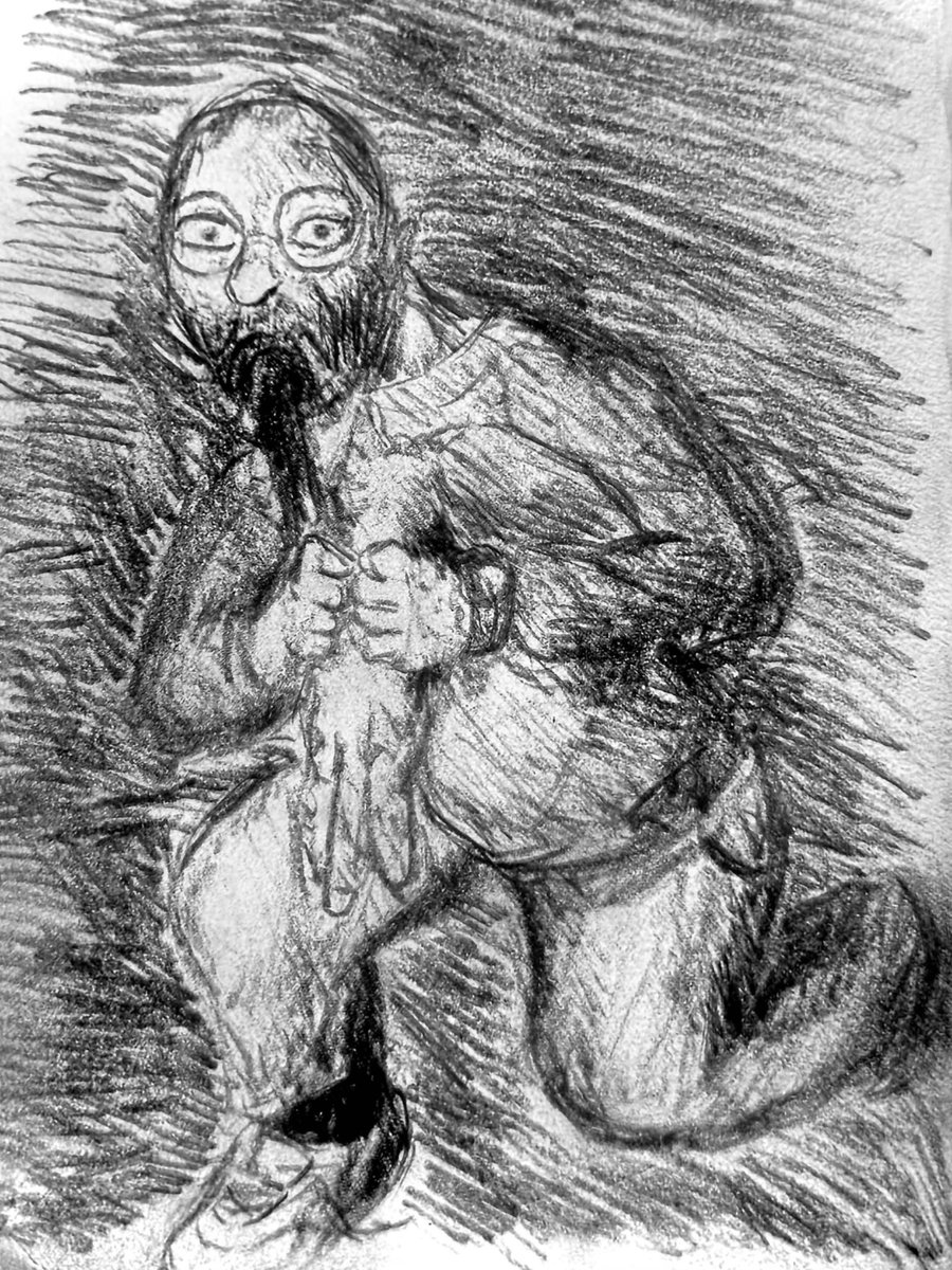 goom1e's tweet photo. “Warning: Feline eating”

#art #sketchbook #doodle #feline #stevejobs https://t.co/gY78cKVLFJ