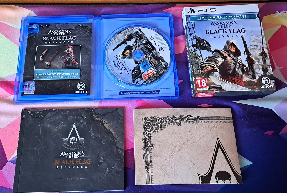 Berials1's tweet photo. Achat du jour en physique assassin's creed black flag ps5  hâte de refaire le jeu de ps3 c était l un des meilleurs assassin's creed😍 #NoCDNoPLAYSTATION ✊️💿 https://t.co/zg9oJxjcW1
