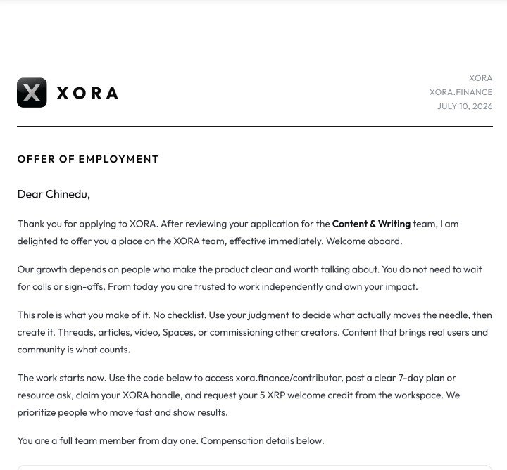 TeznOnchain's tweet photo. Just got accepted on Xora as a Creator 
Let's cook 👨‍🍳🍳 https://t.co/E2jy7caWmp