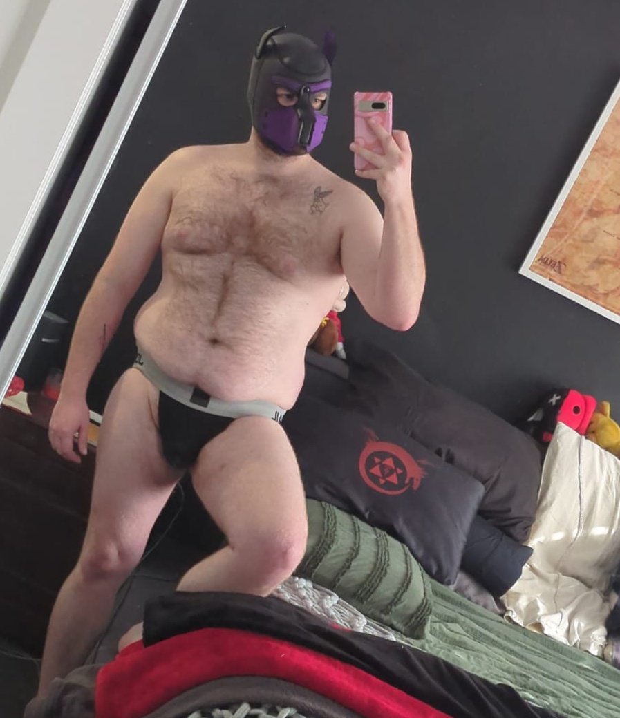 FridayThePup's tweet photo. Woof! 🐾
#pup #pupplay #gay https://t.co/ftKx0RredR