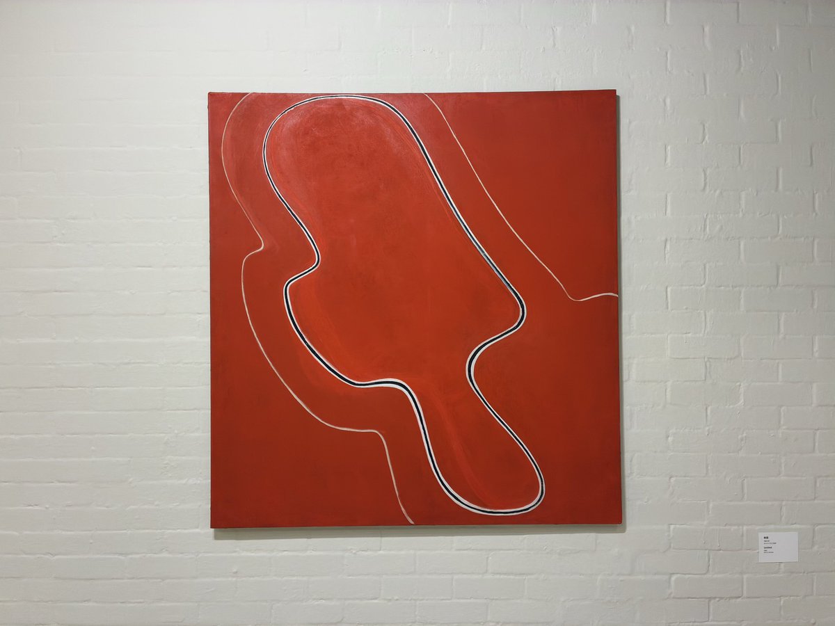 まず作品。2次元の絵画はワシには「抽象画だなぁ」というふんわりと