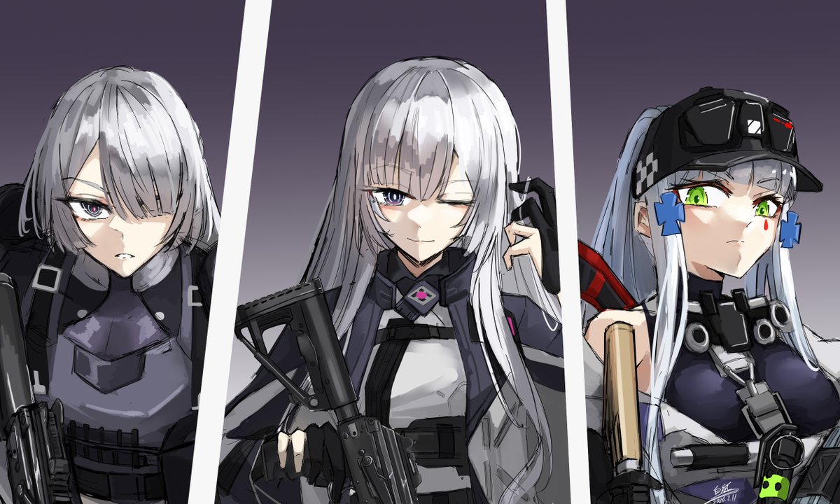 BAIzhi12123's tweet photo. 艾莫号的三台大运
#ドールズフロントライン
 #ドルフロ2
#少女前線２
 #AK15
 #AK12
#HK416 https://t.co/mb306vxfXU