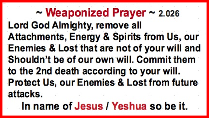 3rd__Ghost's tweet photo. (2 of 2)
~ Spiritual Warfare ~
(See Attached for More Prayers)
