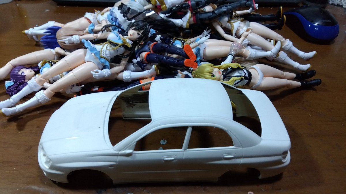 mogo8741's tweet photo. @takky5940410 いや、自分はスケールモデラーなので美プラは作らんよ。
そんな事より、これがいらないインプよ。
by　Fujimi https://t.co/Wen78eeExB