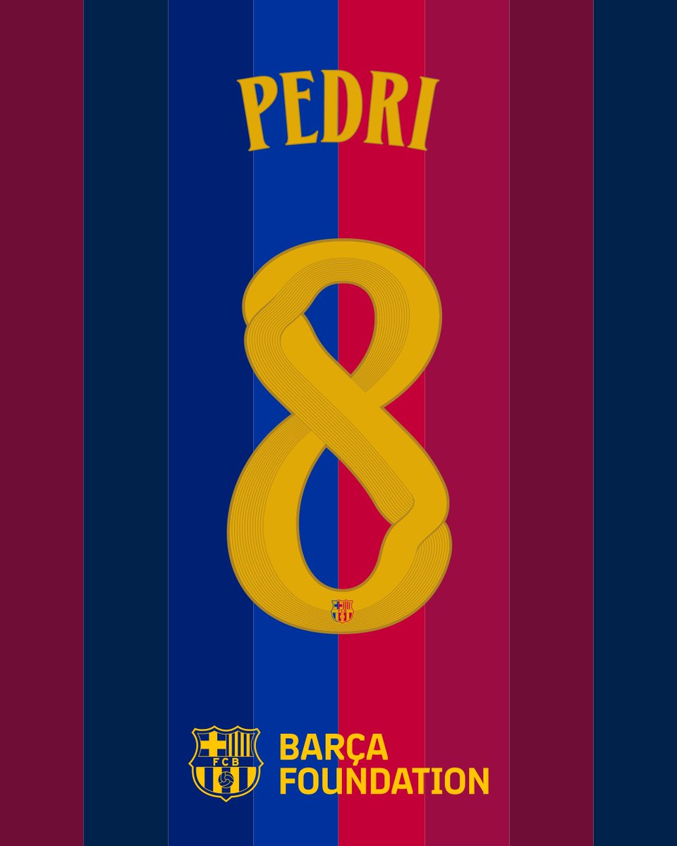 FCBarcelona_cat's tweet photo. Així llueix la nostra nova tipografia a la samarreta dels jugadors 👀 https://t.co/dl3t88OJJu