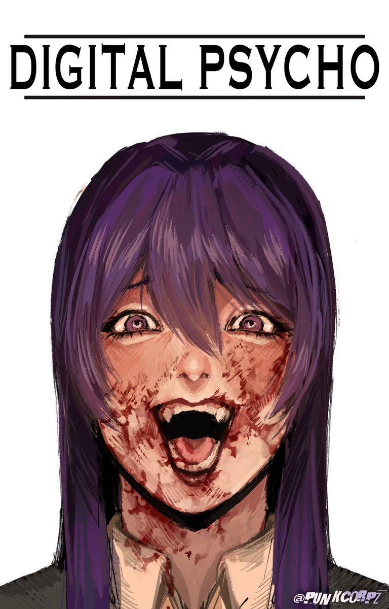 punkcorpz's tweet photo. The original poster vs my design #ddlc https://t.co/FSdJ5K4Dag